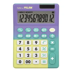 CALCULADORA SOBREMESA MILAN SUNSET 151812SNPRBLL 12 DIGITOS TURQUESA