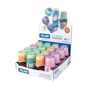 Afilador con Deposito y Goma Milan The Fun 4725116Fn