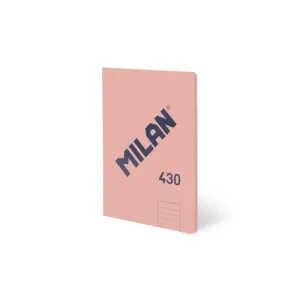Libreta Milan 430 Encolada Tapa Blanda A5 48 Hojas 1 Raya 95Grs Rosa 57252G48P