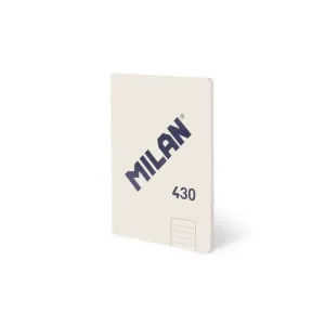 Libreta Milan 430 Encolada Tapa Blanda A5 48 Hojas 1 Raya 95Grs Beige 57252G48Bg