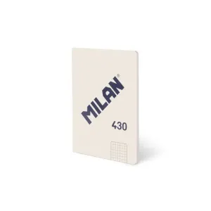 Libreta Milan 430 Encolada Tapa Blanda A5 48 Hojas Cuadricula 5Mm 95Grs Beige 57253G48Bg