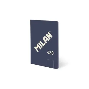 Libreta Milan 430 Encolada Tapa Blanda A5 48 Hojas Liso 95Grs Azul 57251G48B
