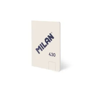 Libreta Milan 430 Encolada Tapa Blanda A5 48 Hojas Liso 95Grs Beige 57251G48Bg