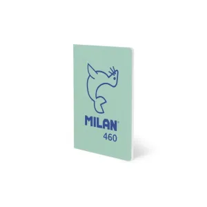 Libreta Milan 460 Grapada Tapa Blanda A5 24 Hojas 1 Raya 95Grs Verde 57252G24Gr460