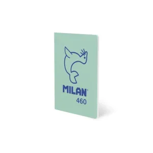 Libreta Milan 460 Grapada Tapa Blanda A5 24 Hojas Lisa 95Grs Verde 57251G24Gr460