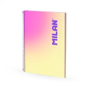Cuaderno Milan Sunset Espiral Tapa Dura A4 90 Hojas 1 Raya 95Grs Amarillo 57142E90Sny