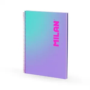 Cuaderno Milan Sunset Espiral Tapa Dura A4 90 Hojas 1 Raya 95Grs Lila 57142E90Snpr
