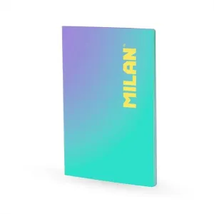 Libreta Milan Sunset Encolada Tapa Blanda A4 48 Hojas Cuadricula 5Mm 95Grs Turquesa 57243L48Sngr