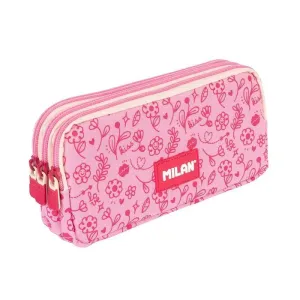 Portatodo Milan Flowicorn 3 Compartimentos Rosa 081135Flc