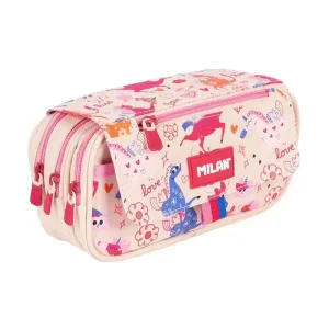 Portatodo Milan Flowicorn 4 Compartimentos Beige 08149Flc