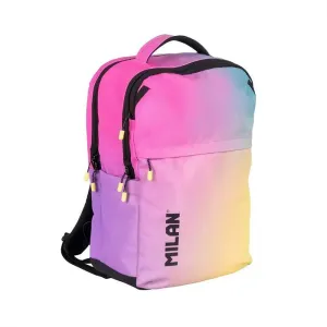 Mochila Milan Sunset 3 Compartimentos Negro Adaptable Reforzada 624607Sn26K