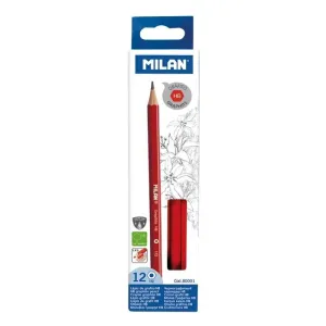 Pack 12 Lapices Grafito Milan Hb 80001