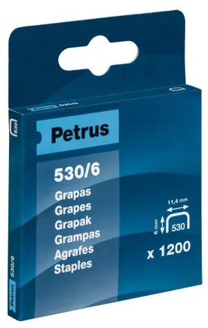Caja 1200 Grapas Petrus 530/6