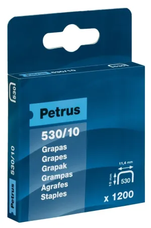 Caja 1200 Grapas Petrus 530/10