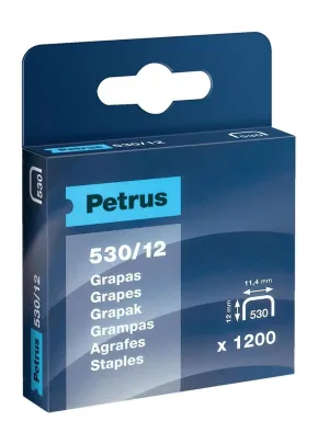 Caja 1200 Grapas Petrus 530/12