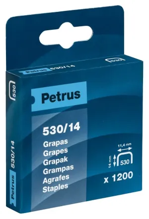 Caja 1200 Grapas Petrus 530/14