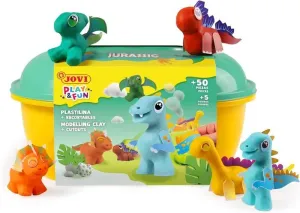 Cofre Plastilina Jovi Play & Fun Jurasic 2201