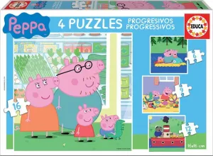Pack 4 Puzzles Educa Borras 43 Piezas Peppa Pig 15918