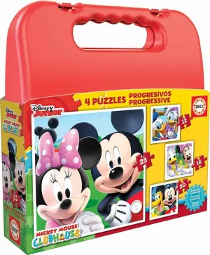 Pack 4 Puzzles Educa Borras 73 Piezas Mickey Mouse 16505