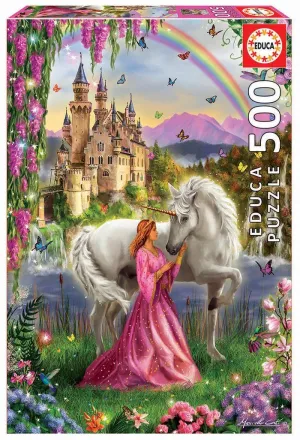 Puzzle Educa Borras 500 Piezas Hada y Unicornio 17985