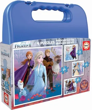 Pack 4 Puzzles Educa Borras 73 Piezas Fronzen Ii 18114