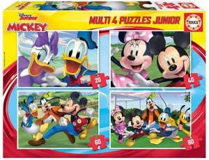 Pack 4 Puzzles Educa Borras 200 Piezas Mickey & Friends 18627