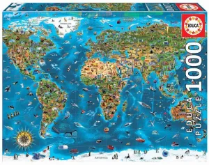 Puzzle Educa Borras 1000 Piezas Maravillas del Mundo 19022