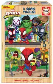 Pack 2 Puzzles Educa Borras 50 Piezas Spidey And His Amazing Friends 19289