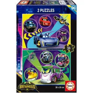 Pack 2 Puzzles Educa Borras 40 Piezas Batwheels 20106