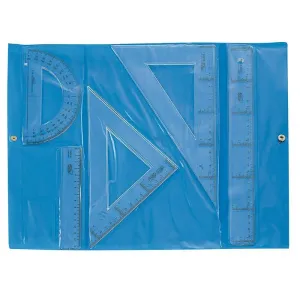 Pack Reglas Escolar Safta Plastico 5 Piezas 940001