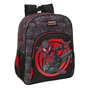 Mochila Junior Safta Spiderman Miles Adaptable 612660640