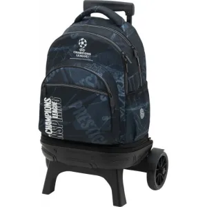 Mochila con Carro Desmontable Tandem Trolley Champions League Silver 418041