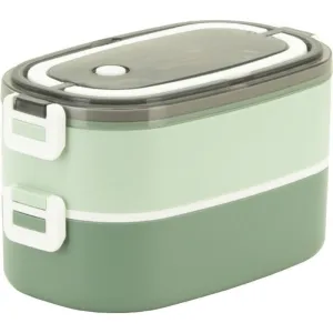 Tupper Doble Tandem Termico 1400Ml Verde 941068