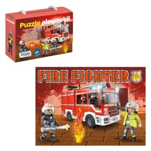 Puzzle Dohe 48 Piezas Playmobil Bomberos 65013