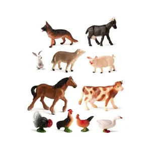 Figuras Animales Granja 11 Piezas Minil 27420