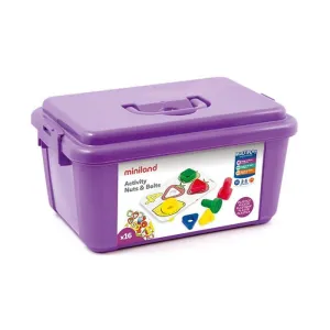 Tornillos y Tuercas Nuts Bolts 30 Piezas Miniland 31759