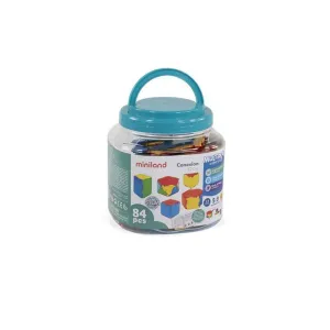 Geometría y Volumen: Set Prismas 236 Piezas Miniland 32123