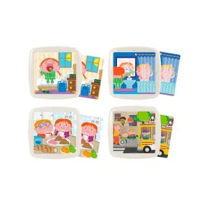 Set 4 Puzzles Habitos Diarios 36206