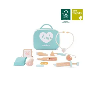 Set de Médico de Madera para Muñecos Miniland 94063
