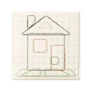 Set de 6 Geoplanos 23Cm en Transparente Miniland 95063