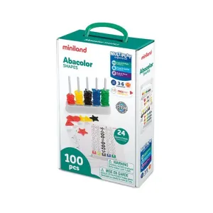 Abaco Miniland 95270 Abacolor Shapes 100 Piezas