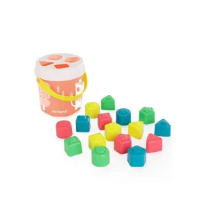 Encajables para Bebés de Color Salmón 16 Piezas Miniland 97342