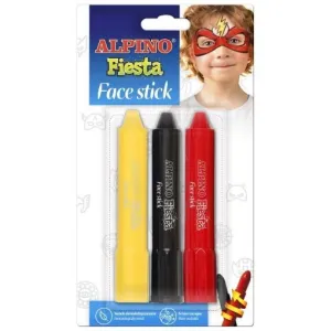 Pack Maquillaje Alpino Face Stick 3 Colores Superheroes
