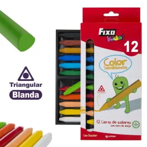 Ceras Fixo Kids 12 Colores Triangular 00034899