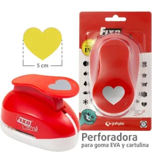 Troqueladora Goma Eva Fixo 5Cm Corazon 00065451