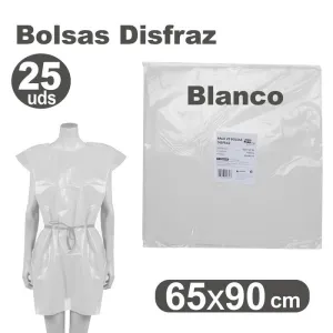 Pack 25 Bolsas Disfraz Fixo 65X90 Blanco 00072070