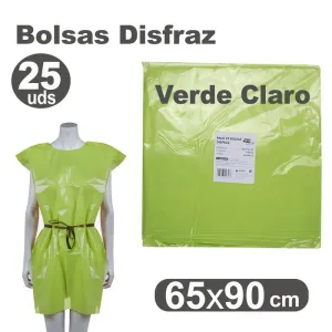 Pack 25 Bolsas Disfraz Fixo 65X90 Verde Claro 00072021