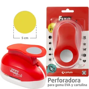 Troqueladora Goma Eva Fixo 5Cm Circulo 00065551
