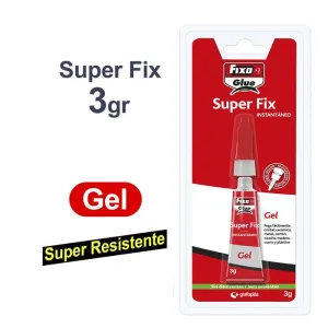 Pegamento Instantaneo Fixo Super Fix Gel 3Gr 00023300