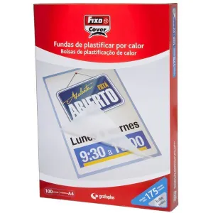 Pack 100 Fundas de Plastificar Fixo A5 125 Micras 01021200